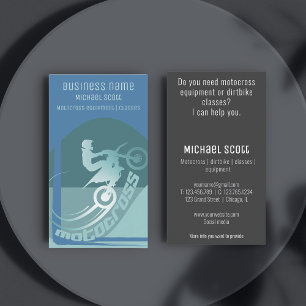 Affärskortet Motocross dirtcycle moto-x Visitkort