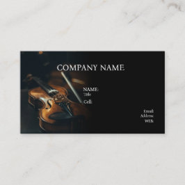 AFFÄRSKORTET MUSIC, VIOLIN, GRUNDMALL VISITKORT