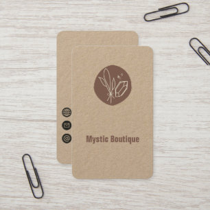 Affärskortet Mystic Boutique Visitkort