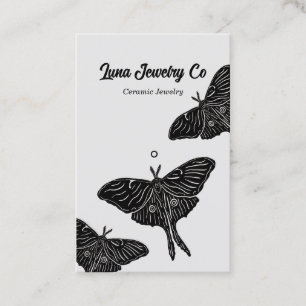 Affärskortet Mystical Luna Moth Jewelry Pin Visitkort