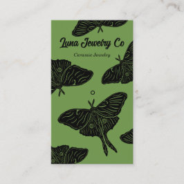 Affärskortet Mystical Luna Moth Jewelry Pin Visitkort