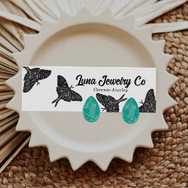Affärskortet Mystical Luna Moth Jewelry Stud Mini Visitkort