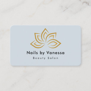 Affärskortet Nagel Beauty Salon Qr Code Soft Navy Visitkort