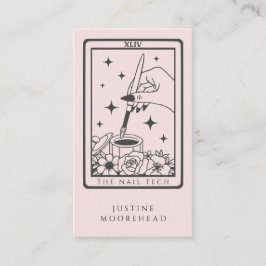 Affärskortet Nagel Tech Tarot Card Visitkort