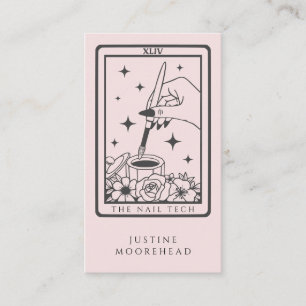 Affärskortet Nagel Tech Tarot Card Visitkort