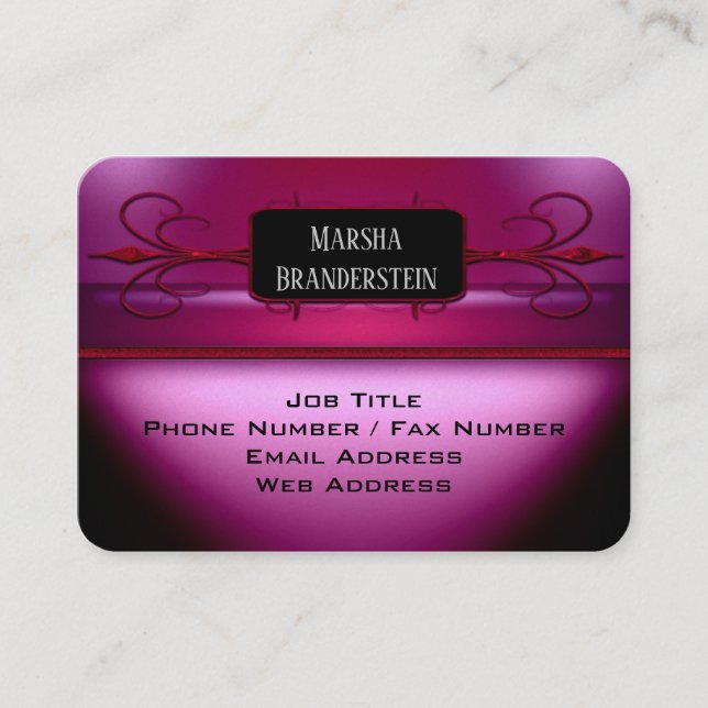 Affärskortet Naghten Elegant Coola Visitkort (Framsida)