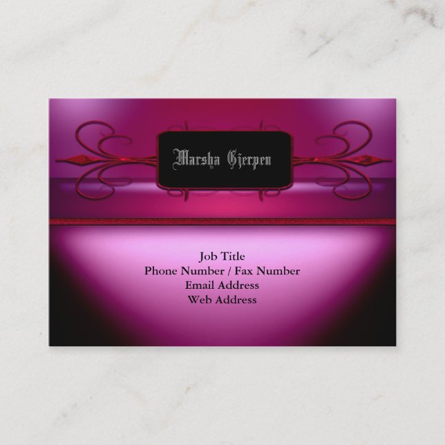 Affärskortet Naghten Hett Visitkort (Framsida)