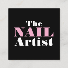 Affärskortet Nail Art Artist Fyrkantigt Visitkort