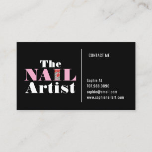 Affärskortet Nail Art Artist Visitkort