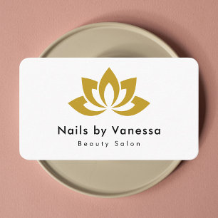 Affärskortet Nail Artist Beauty Salon Elegant Visitkort
