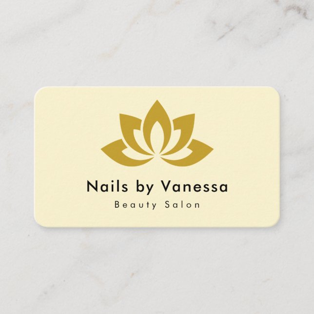 Affärskortet Nail Artist Beauty Salon Groovy Visitkort (Framsida)
