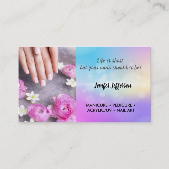 Affärskortet Nail Salon Lojalitetskort (Framsida)