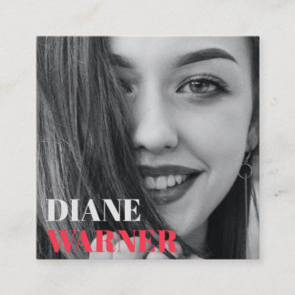 Affärskortet Namnteckning i Stylist Fyrkantigt Visitkort