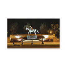 Affärskortet Native Dancer Horse Statue Saratoga