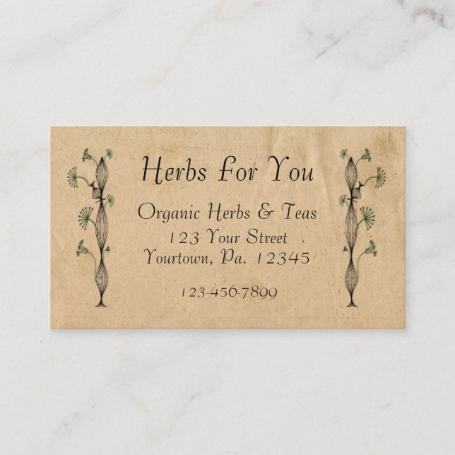 Affärskortet Natur Visitkort (Framsida)