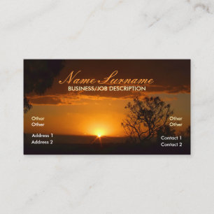 Affärskortet Nature Sunset Horizon Visitkort