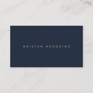 Affärskortet Navy Blue Minimalistic Visitkort
