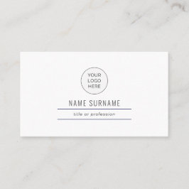 Affärskortet Navy Blue Modern Simple Visitkort