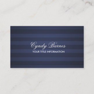 Affärskortet Navy Blue Rand Visitkort