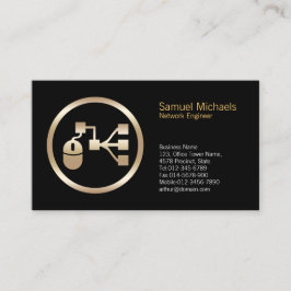 Affärskortet NetworkEngineer för Musnätverkspunkte Visitkort