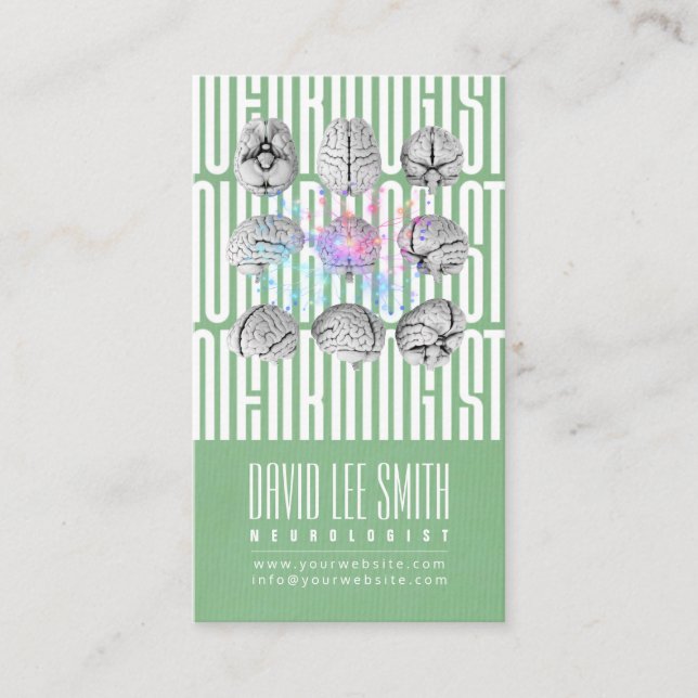 Affärskortet Neurolog Tipographyc Visitkort (Framsida)