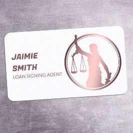 Affärskortet Notary Public Loan Sigation Visitkort