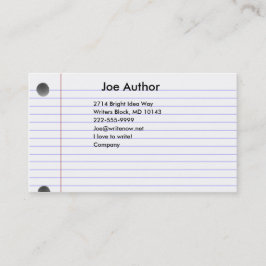 Affärskortet Notecard Visitkort
