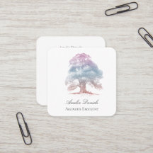 Affärskortet Oak Träd Illustration