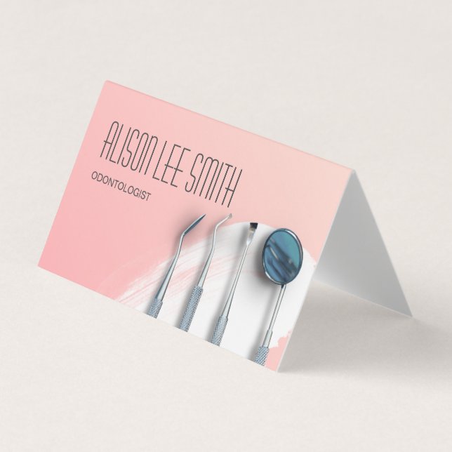 Affärskortet Odontolog Dentist Visitkort (Framsida)
