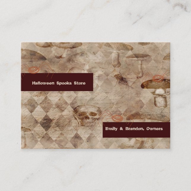 Affärskortet online Halloween Store Visitkort (Framsida)