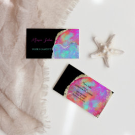 Affärskortet Opal Crystal Gemstone Visitkort