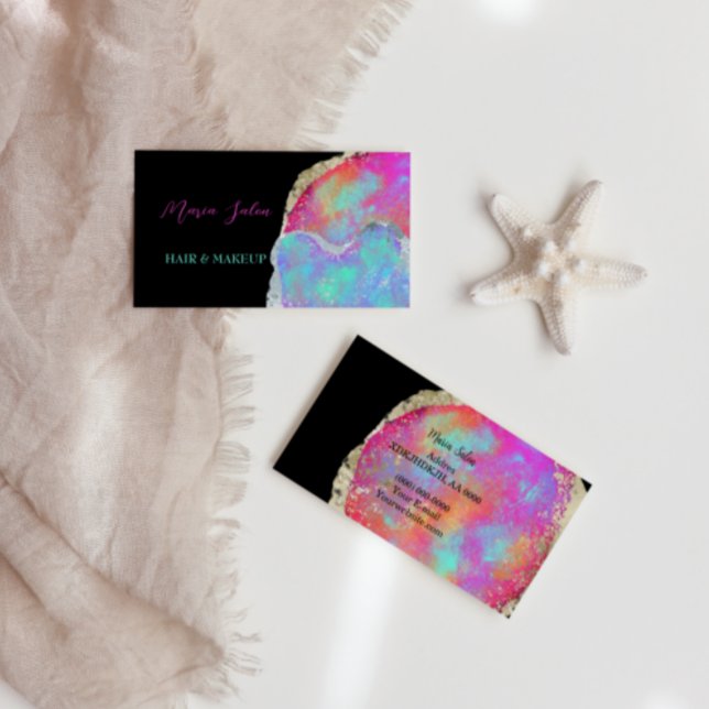 Affärskortet Opal Crystal Gemstone Visitkort (Skapare uppladdad)
