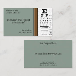 Affärskortet Optometrister Visitkort