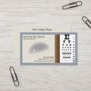 Affärskortet Optometrister Visitkort