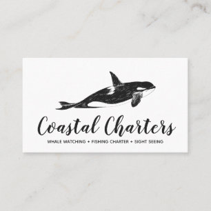 Affärskortet Orca Whale Sketch Visitkort