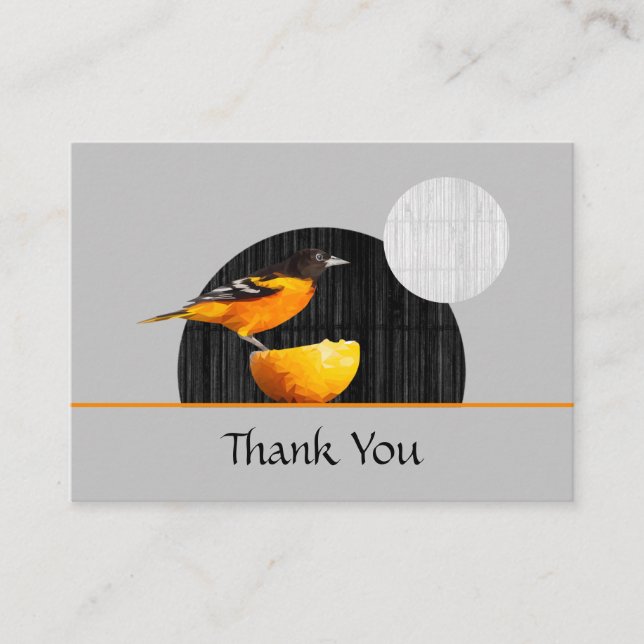 Affärskortet Oriole Bird Tack Visitkort (Framsida)