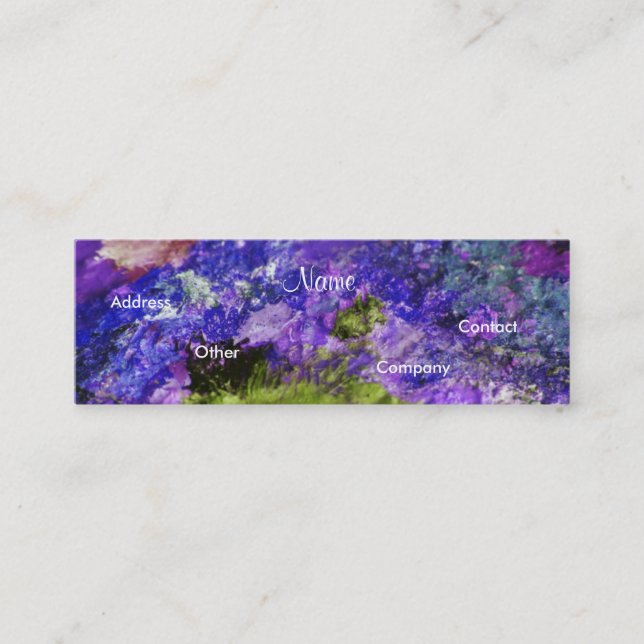 Affärskortet Painter - Anpassade Mini Visitkort (Framsida)