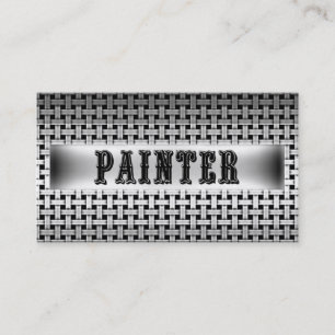 Affärskortet Painter Metall-utseende Visitkort