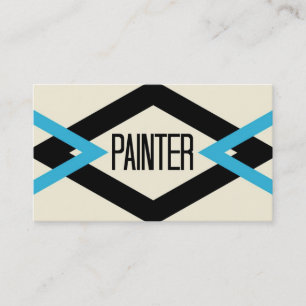 Affärskortet Painter-Trendig Visitkort
