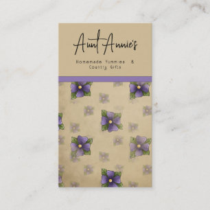 Affärskortet Pansy Blommigt perfekt Visitkort