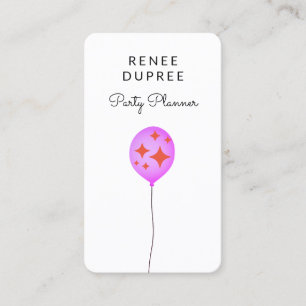 Affärskortet Party Planner Balloon Visitkort