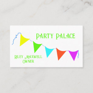 Affärskortet Party Planner med färgämnen Visitkort