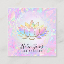 affärskortet pastel färg lotus square