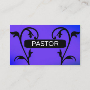 Affärskortet Pastor Lila Sign Visitkort