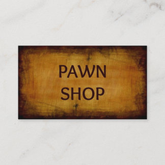 Affärskortet Pawn Shop Antique Brushed Visitkort