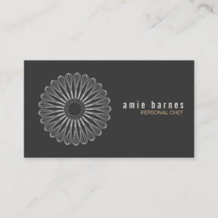 Affärskortet Personal Chef Whisk Logotyp Black Visitkort