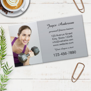 Affärskortet Personal Fitness Trainer Photo Visitkort