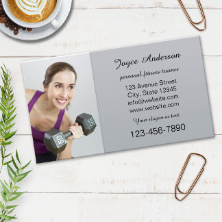 Affärskortet Personal Fitness Trainer Photo Visitkort