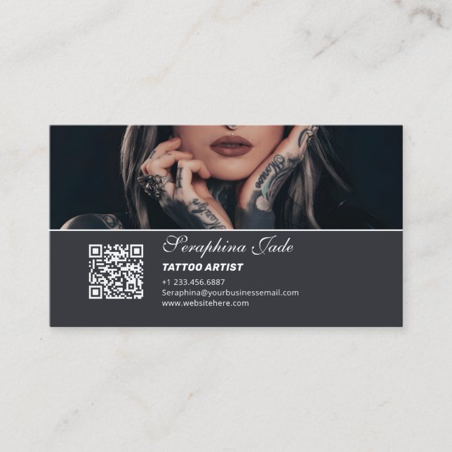 Affärskortet Personal Tattoo Artist Visitkort (Framsida)