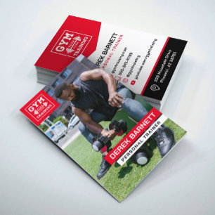 Affärskortet Personal Trainer Fitness Photo Visitkort